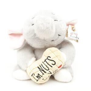 Get Your Hands On Ganz Elephant 6'' Plush I'm Nuts For You Stuffed Animal Cute
